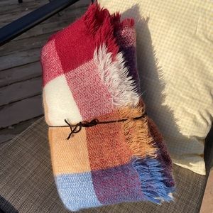 Blanket scarf/ throw blanket